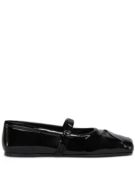 Лакированные балетные туфли Marni  black