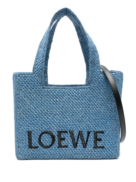 Женская сумка-тоут Loewe Font среднего размера, синяя