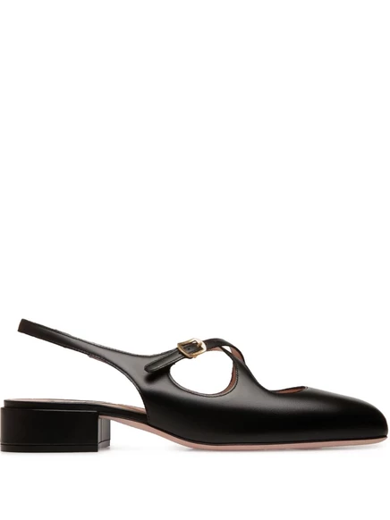 Кожаные туфли-лодочки Bally 30 мм black