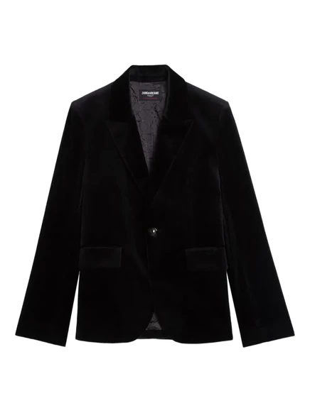 Женский бархатный жакет Zadig & Voltaire, черный