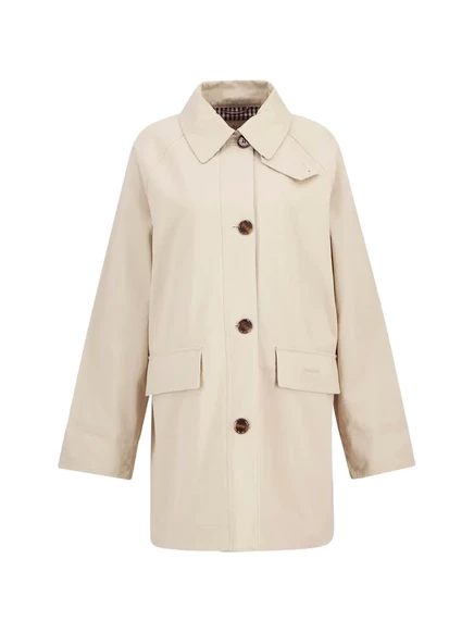 Женский тренч Barbour на пуговицах, песочный