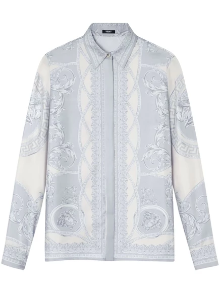 Шелковая рубашка от Versace La Coupe des Dieux blue
