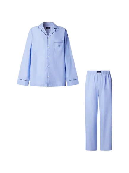 Мужская пижама Hackett London с логотипом, синяя