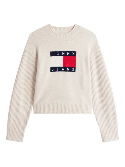 Свитер с логотипом Tommy Jeans  neutrals