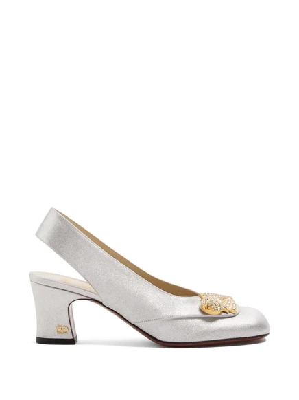 Женские туфли Valentino Adamantine 60 мм, серебристые