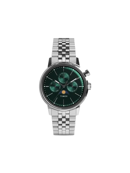 Мужские часы Timex Marlin 40 мм, сталь, серебристые