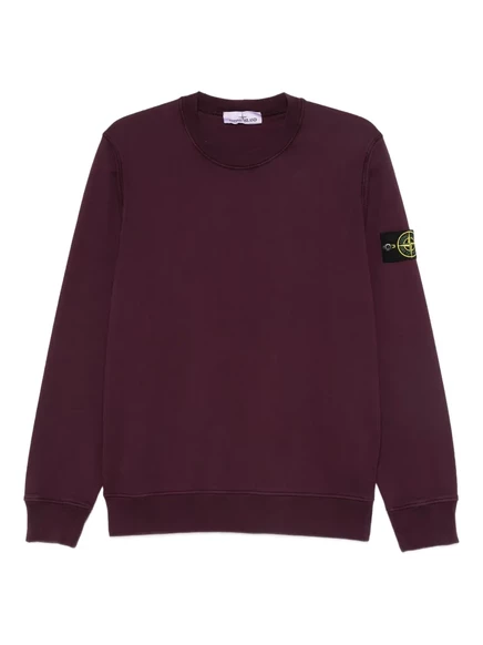 Мужской свитшот Stone Island с логотипом, фиолетовый
