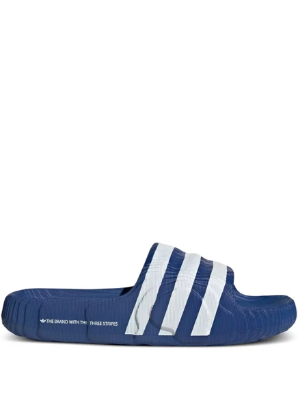 Мужские шлепанцы Adidas Adilette 22 в полоску, синие