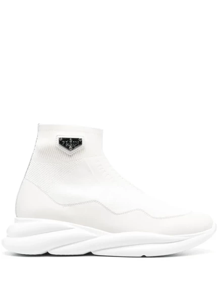 Носки-кроссовки для бега Philipp Plein Skywalker white