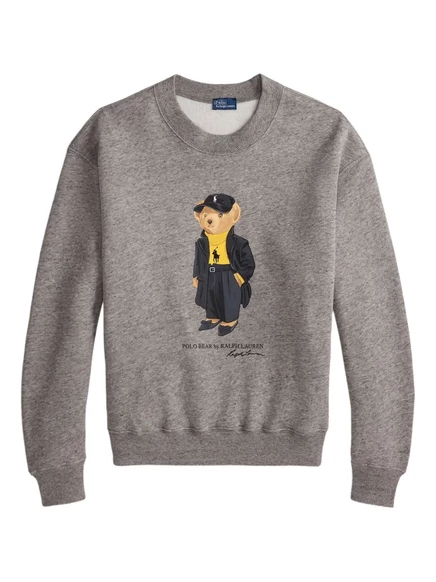 Толстовка Polo Ralph Lauren с принтом медведя grey