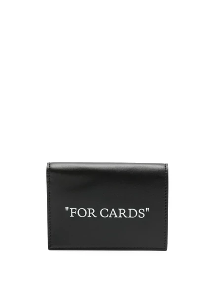 Мужской складной кошелек Off-White «For Cards», черный