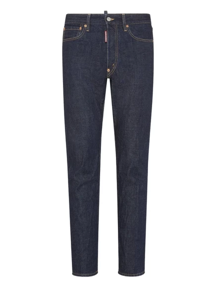 Мужские джинсы DSQUARED2 Dean зауженного кроя, синие