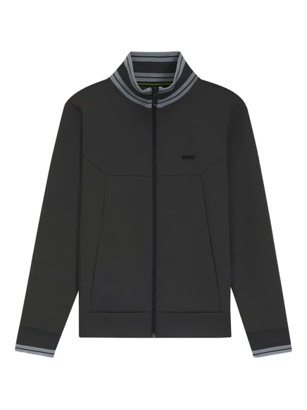 Спортивная куртка BOSS со вставками на молнии grey