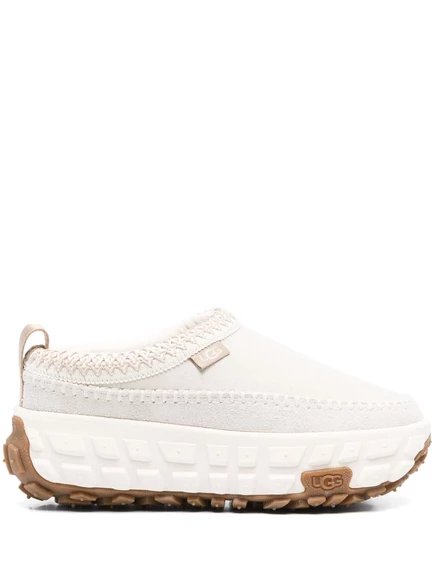 Женские тапочки Ugg Venture Daze на массивной подошве, белые