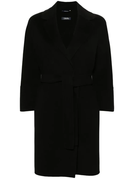 Женское пальто S. Max Mara Arona, с поясом, черное