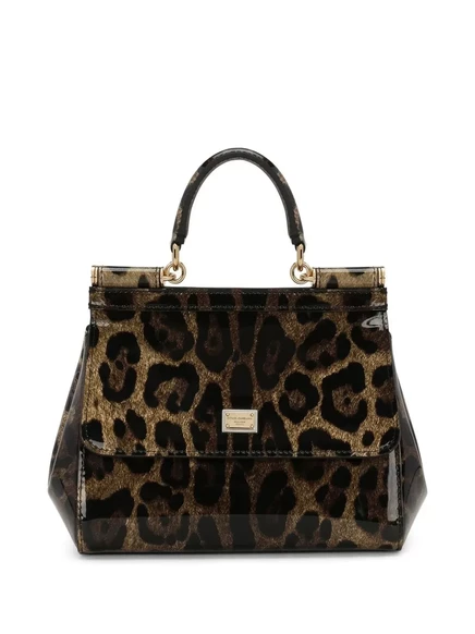 Сумка Dolce & Gabbana KIM DOLCE&GABBANA medium Sicily с верхней ручкой brown