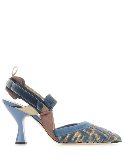 Туфли-лодочки FENDI Colibri диаметром 85 мм blue