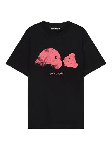 Мужская футболка Palm Angels Spray Broken Bear, черная