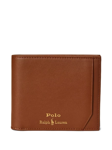 Мужское кожаное портмоне Polo Ralph Lauren, коричневое