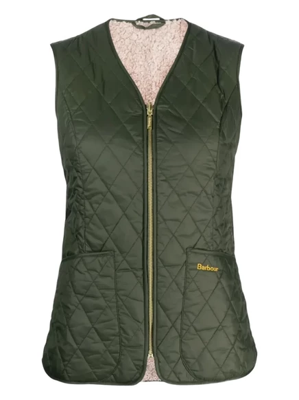 Женский стеганый жилет Barbour с карманами, оливковый