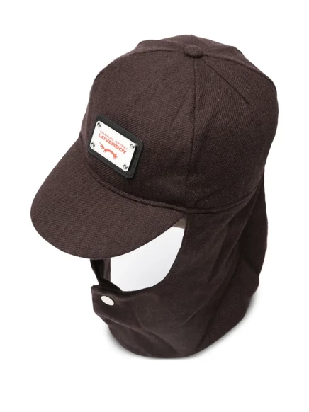 Колпачок с клапаном-табличкой с логотипом Charles Jeffrey Loverboy brown