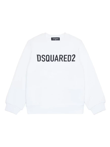 Детский свитшот DSQUARED2 Kids с логотипом, белый
