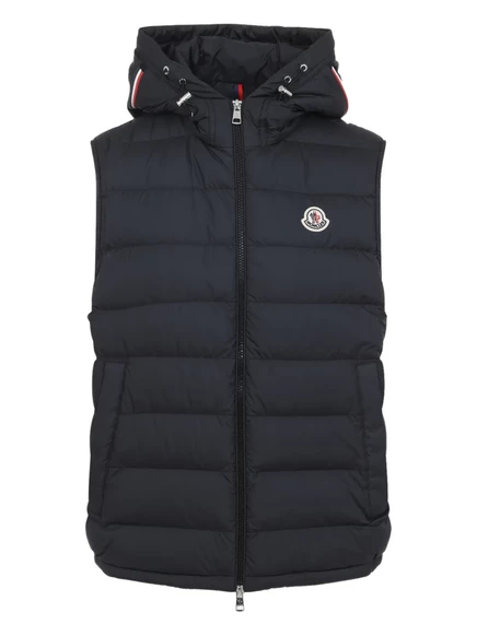 Жилет с капюшоном и нашивкой с логотипом Moncler Marseillan