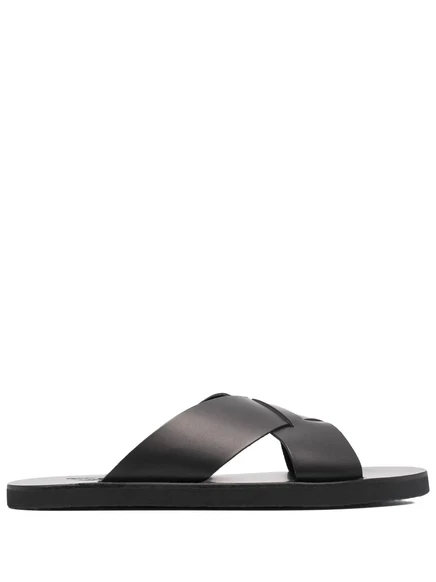 Мужские слайдеры Ancient Greek Sandals Bios кожаные, черные