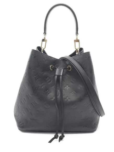 Сумка-тоут Louis Vuitton 2021 года выпуска, бывшая в употреблении, с монограммой Neo Noe Empreinte black