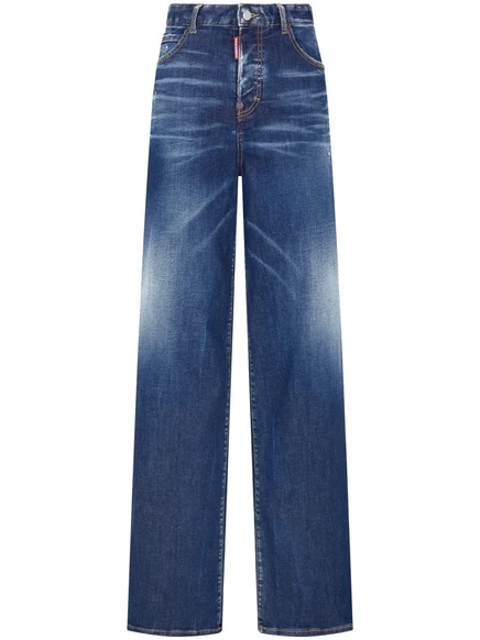 Женские джинсы DSquared2 широкие, синие