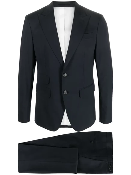 Мужской костюм Dsquared2 из шерсти, темно-синий