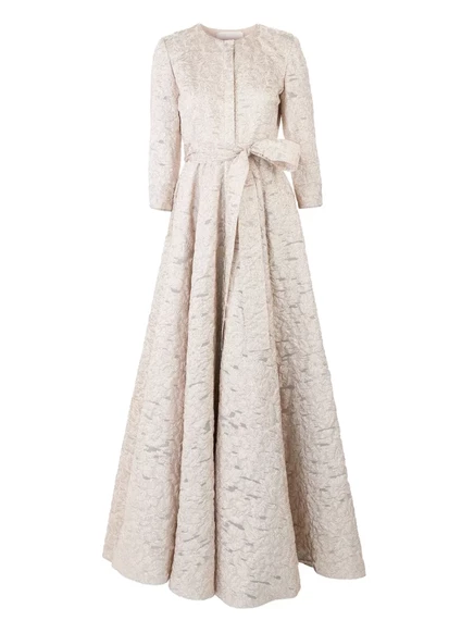 Платье-тренч Carolina Herrera fil-coupe white