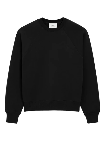 Унисекс свитшот AMI Paris Ami De Coeur из хлопка, черный