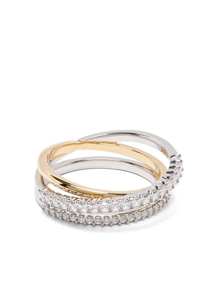 Женское кольцо Swarovski Hyperbola, серебристое