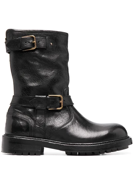 Ботинки в байкерском стиле для верховой езды от Dolce & Gabbana black