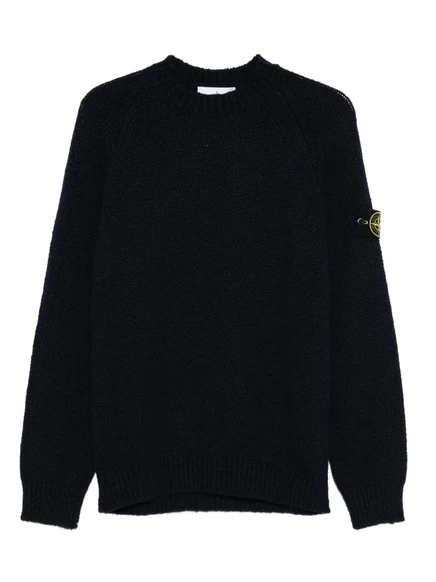 Мужской свитер Stone Island с круглым вырезом, синий