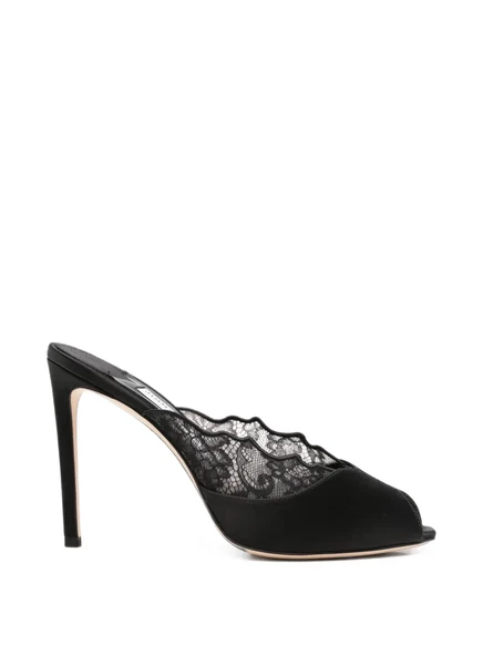 Женские мюли Jimmy Choo Brigitte на каблуке 10 см, черные