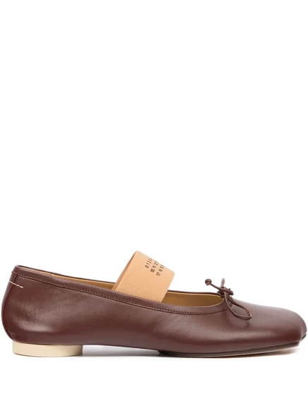 Анатомические цифровые балетки MM6 Maison Margiela brown