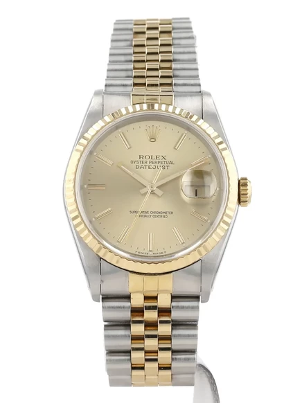 Наручные часы Rolex Datejust 36 мм 1991, золотистые