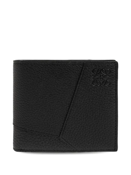 Мужской складной кошелек Loewe Puzzle, черный