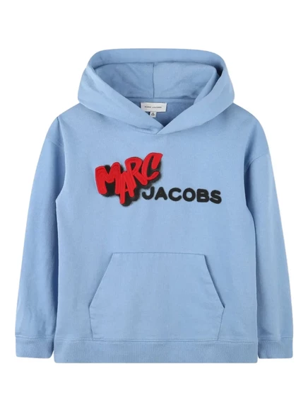 Худи для мальчиков Marc Jacobs Kids с логотипом, голубое