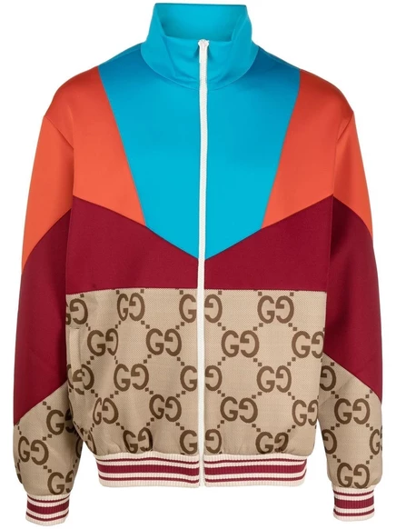 Мужская куртка Gucci колор-блок, нейтральная