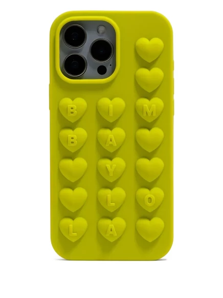 Женский чехол для iPhone 14 Pro Max Bimba y Lola с сердечками, зеленый