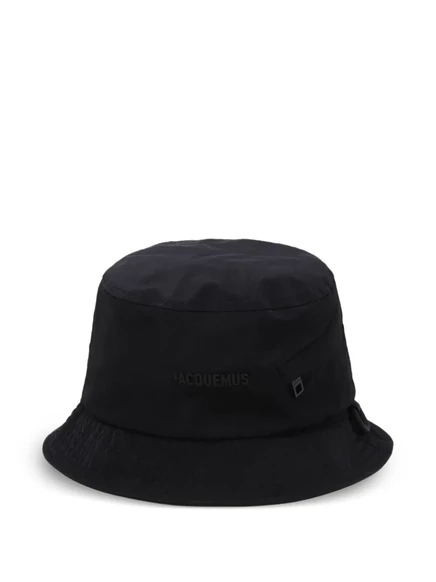 Унисекс панама Jacquemus с логотипом, черная