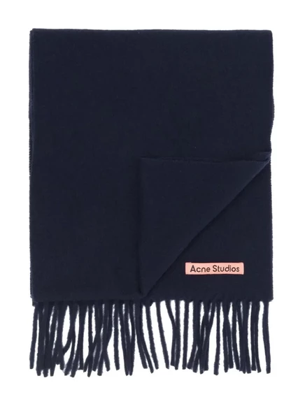 Унисекс шерстяной шарф Acne Studios, синий