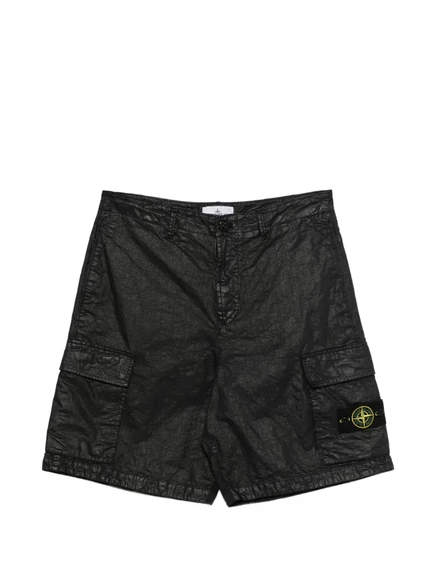 Мужские шорты Stone Island карго, черные