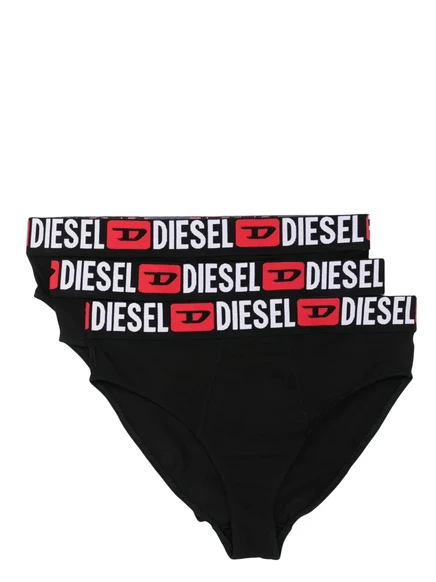 Женские шорты Diesel 3 шт. пояс с логотипом, черный/белый/красный