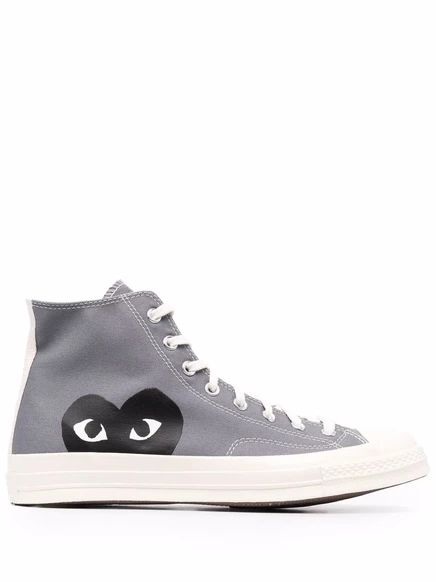 Высокие кроссовки Comme Des Garçons Play x Converse Chuck 70 grey
