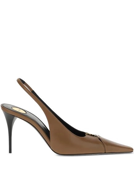 Туфли-лодочки Saint Laurent 90 мм Babylone brown