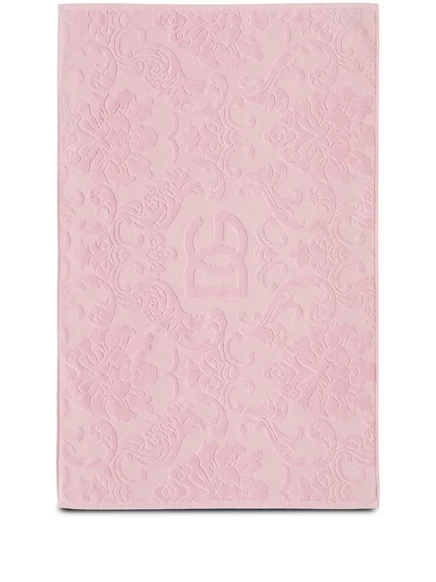 Коврик для ванной Dolce & Gabbana хлопковый махровый, розовый, 87×54 см